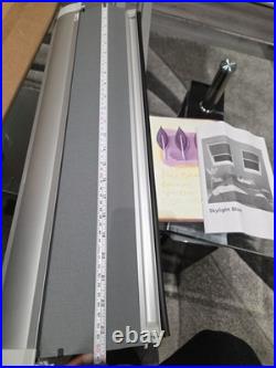 Blocblind GA4 Skylight Blackout Blind Smokey Haze Aluminium Silver