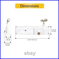 Brixwell 36-342-3 Manual Skylight Operator White Angle Drive No Handle