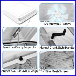 Camper Roof Vent 420x420 Horsebox Motorhome Shower Hatch Blind Caravan Skylight