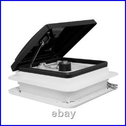 Camper Van Caravan Box 12V Electric LED Fan Roof Vent/Skylight Pop Up Window