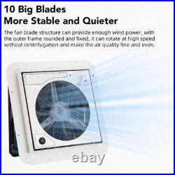 Camper Van Caravan Box 12V Electric LED Fan Roof Vent/Skylight Pop Up Window