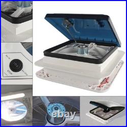 Camper Van Caravan Box 12V Electric LED Fan Roof Vent/Skylight Pop Up Window