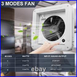 Camper Van Caravan Box 12V Electric LED Fan Roof Vent/Skylight Pop Up Window