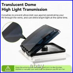Camper Van Caravan Box 12V Electric LED Fan Roof Vent/Skylight Pop Up Window