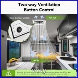 Camper Van Caravan Box 12V Electric LED Fan Roof Vent/Skylight Pop Up Window
