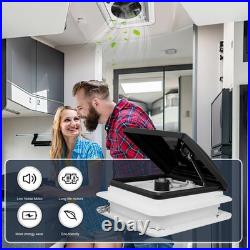 Camper Van Caravan Box 12V Electric LED Fan Roof Vent/Skylight Pop Up Window