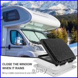 Camper Van Caravan Box 12V Electric LED Fan Roof Vent/Skylight Pop Up Window