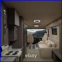 Camper Van Caravan Box 12V Electric LED Fan Roof Vent/Skylight Pop Up Window