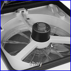 Camper Van Caravan Box 12V Electric LED Fan Roof Vent/Skylight Pop Up Window UK