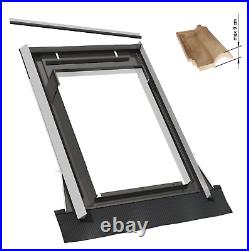 Centre Pivot White PVC Skylight Roof Window 78 x 98cm Flashing Rooflite Sunlux