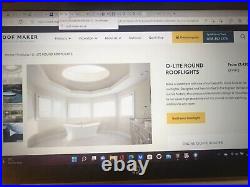 Circular Opaque Skylight, Unique & Very Large, For Flat Roof, Grab a Bargain