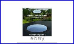 Circular window round window skylight Rooflight flat glass roof window ebay No1