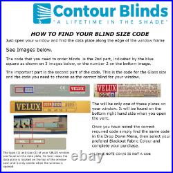 Compatible Velux Blinds for All Velux Roof Windows All Codes Available