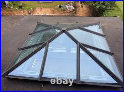 Conservatory set up Bi fold doors, windows, Lantern roof light (Sky light)