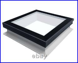 Coxdome Glazed Skylight with kerb for Flat Roof extension Glass Rooflight window
