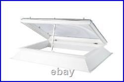 Coxdome Rooflight Window Flat Roof Double Glazed Electric Skylight Dome + Kerb