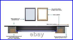 (Custom Sizes) Toughened Glass Flat Skylight Rooflight \\Double Glazed