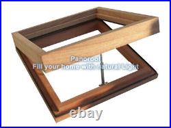 D/G Manual Opening Flat Roof Window Skylight Roof-light Glazed 1000mm x 2000mm