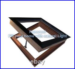 D/G Manual Opening Flat Roof Window Skylight Roof-light Glazed 1000x1000mm