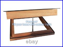 D/G Manual Opening Flat Roof Window Skylight Roof-light Glazed 800mm x 1800mm