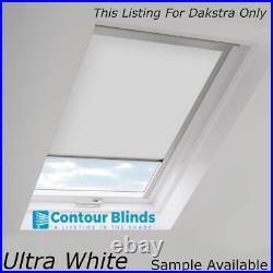 Dakstra Blackout Roof Skylight Roller Blinds Thermal Fabric Grey White Blue Red