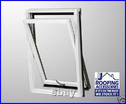 Duratech (Rooflite) Roof Window Skylight 550 x 780mm White Wood Inc. Flashing