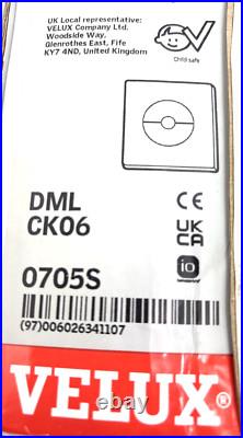 Electric Blackout Blind Skylight Roof Grey 55 x 118 cm DML CK06 0705S Velux