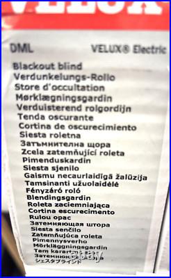 Electric Blackout Blind Skylight Roof Grey 55 x 118 cm DML CK06 0705S Velux