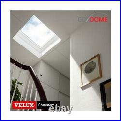 Electric Opening Flat Glass Rooflight 160mm Vertical Upstand-Coxdome Lumiglaze