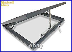 Electric Opening Skylight Aluminium Frame Laminated Glass Remote Roof Rooflight
