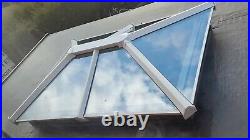 Eurocell Skypod Lantern Skylight roof 2m x 1m Grey On White