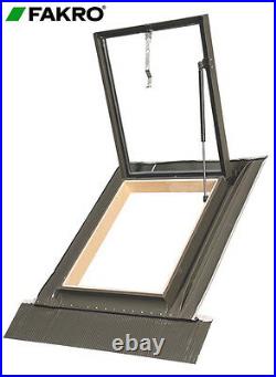 FAKRO WGI New with gas spring 46 x75cm Skylight Access roof window with flashing