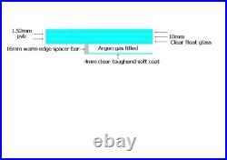 FLAT ROOF SKYLIGHT WINDOW DOUBLE GLAZED LAMINATED WALK ON 1500 x 2000mm