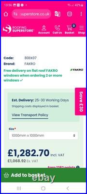 Fakro Manual Access Roof light Window Skylight triple glazed delivery available