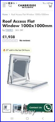 Fakro Manual Access Roof light Window Skylight triple glazed delivery available