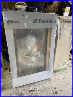 Fakro Manual Pine Centre Pivot Roof Window- 78cm x 118cm Standard Tile Flashing