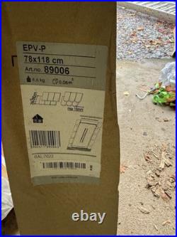 Fakro Manual Pine Centre Pivot Roof Window- 78cm x 118cm Standard Tile Flashing