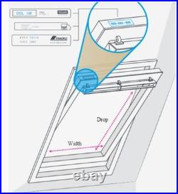 Fakro White Manual Roof Window Black Out Blind