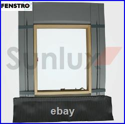 Fenstro Rooflite Double Glazed Skylight Access Roof Window 45x73 with flashing