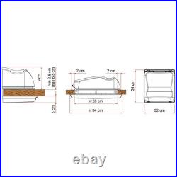 Fiamma Roof Vent 28 Crystal Sky Light 280 X 280mm Caravan Camper Van Motorhome