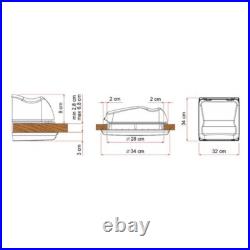 Fiamma Roof Vent 28 F Crystal 280 x 280mm Caravan Motorhome Skylight NEW DESIGN