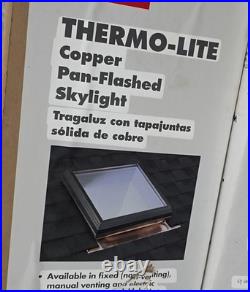 Fixed Copper Pan-Flashed Skylight with Tempered Glazing By VELUX