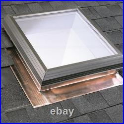 Fixed Copper Pan-Flashed Skylight with Tempered Glazing By VELUX