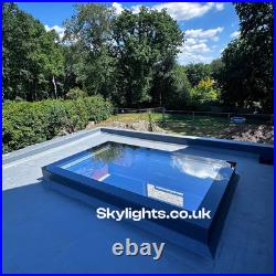 Fixed Rooflight Flat Roof Skylight 1000 x 1000 mm Various Sizes Available