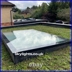 Fixed Rooflight Flat Roof Skylight 1000 x 1000 mm Various Sizes Available