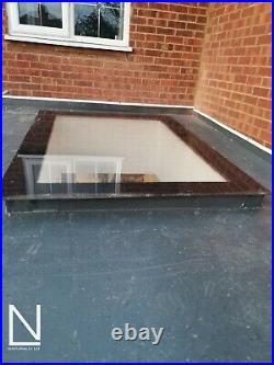 Fixed flat roof skylight-rooflight-roofwindow-selfcleaning all sizes huge sale