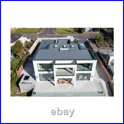 Flat Glass Pane Rooflight Double Glazed Window, Electric Opening, Builders Kerb