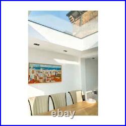 Flat Glass Pane Rooflight Double Glazed Window, Electric Opening, Builders Kerb