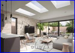Flat Glass Rooflight Skylight Fixed Double Glazed Aluminium Frame Brett Martin
