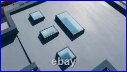 Flat Glass Rooflight Skylight Fixed Double Glazed Aluminium Frame Brett Martin